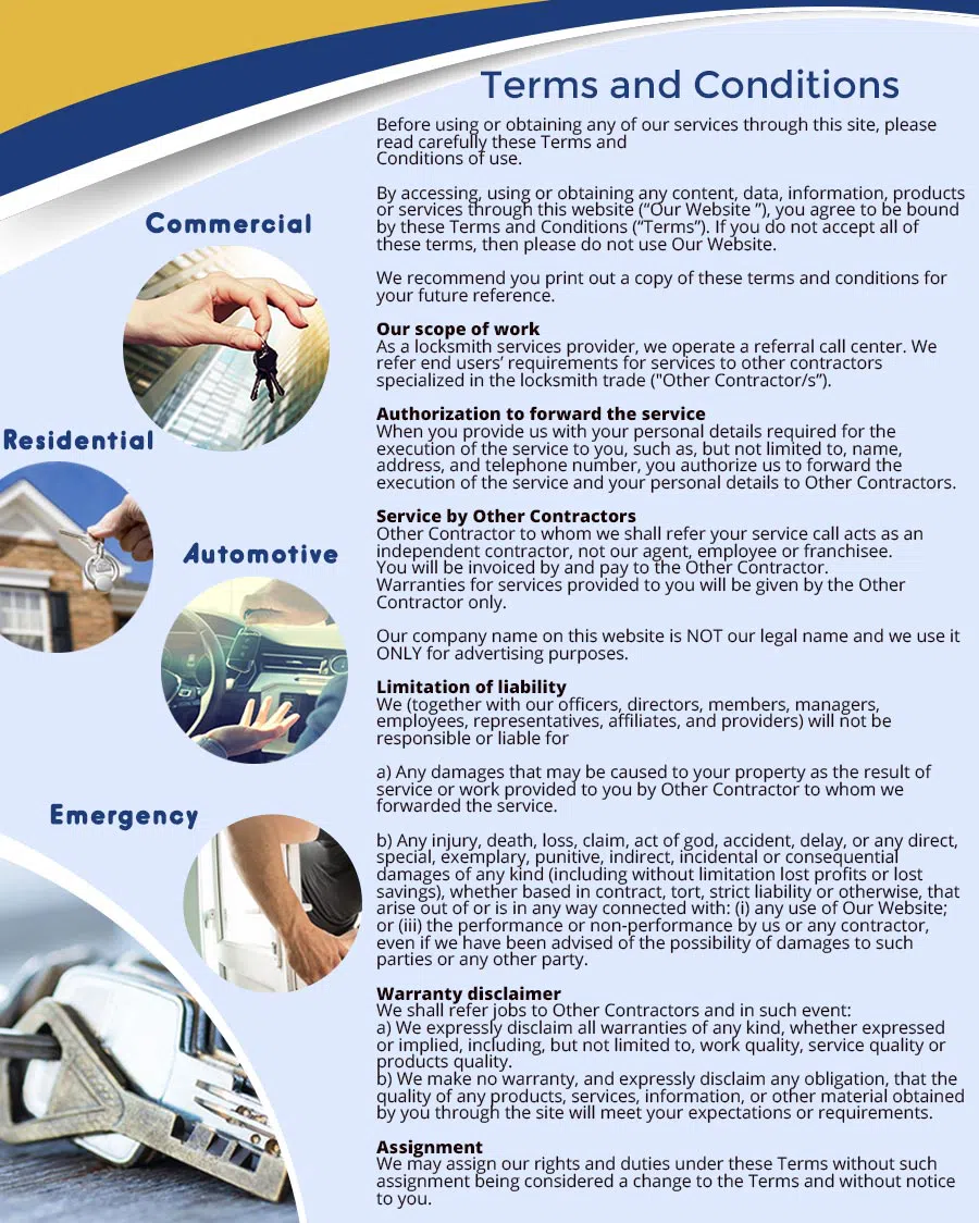 City Locksmith Store Parker, CO 720-414-0783 - terms-ls